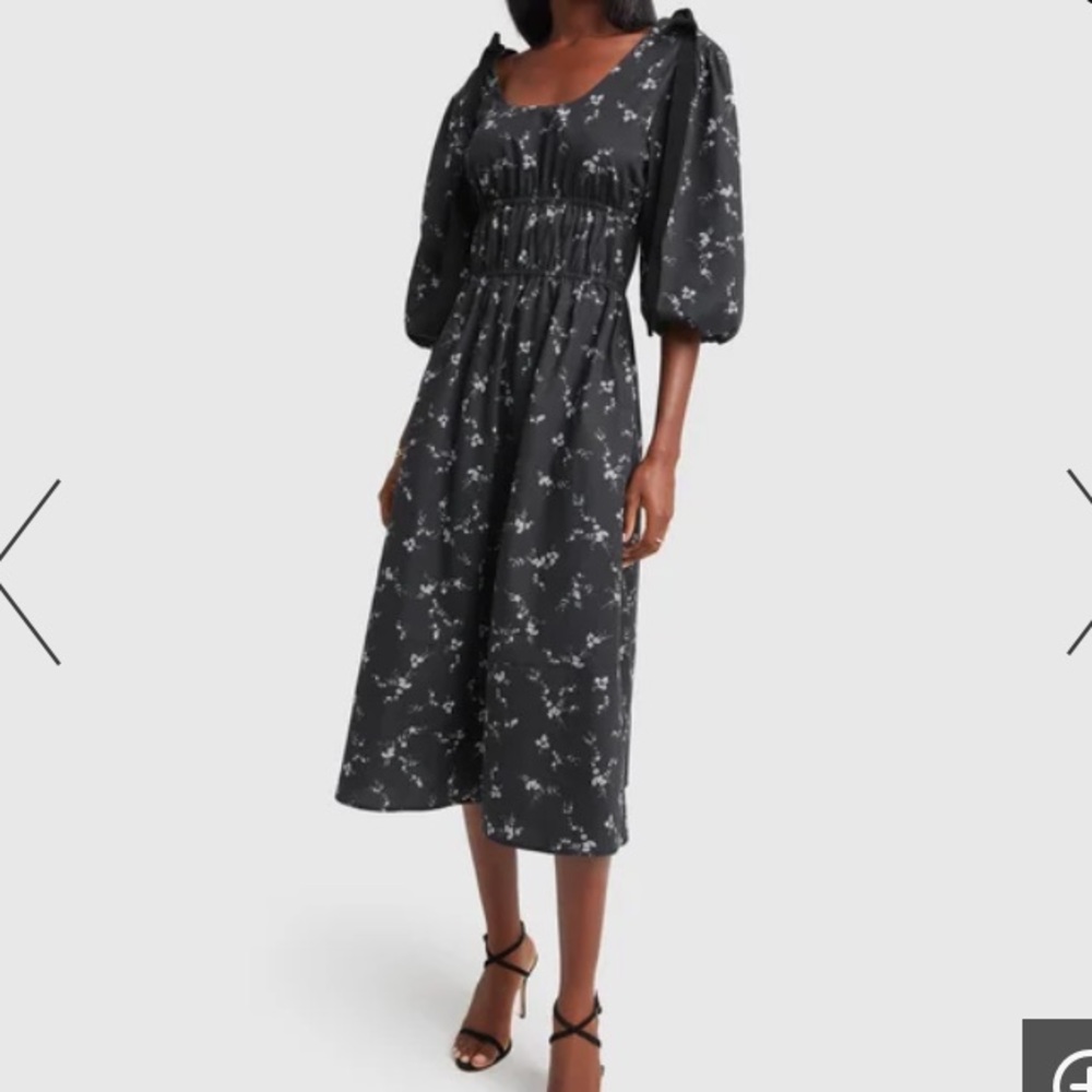 Beverly Mid Length Bow Dress